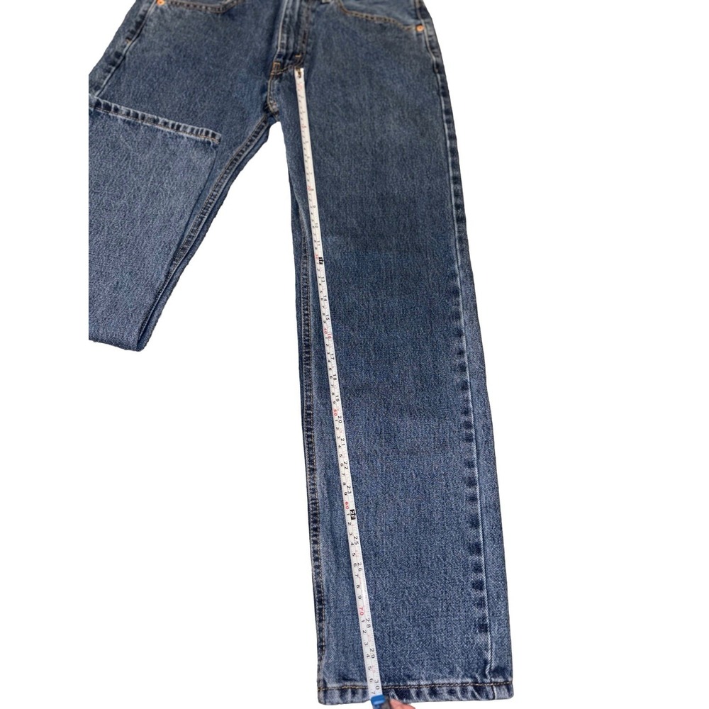 Levi's 505 Mens Denim Blue Jeans 32x30 Regular Fit Medium Wash 100% Cotton - Picture 6 of 11